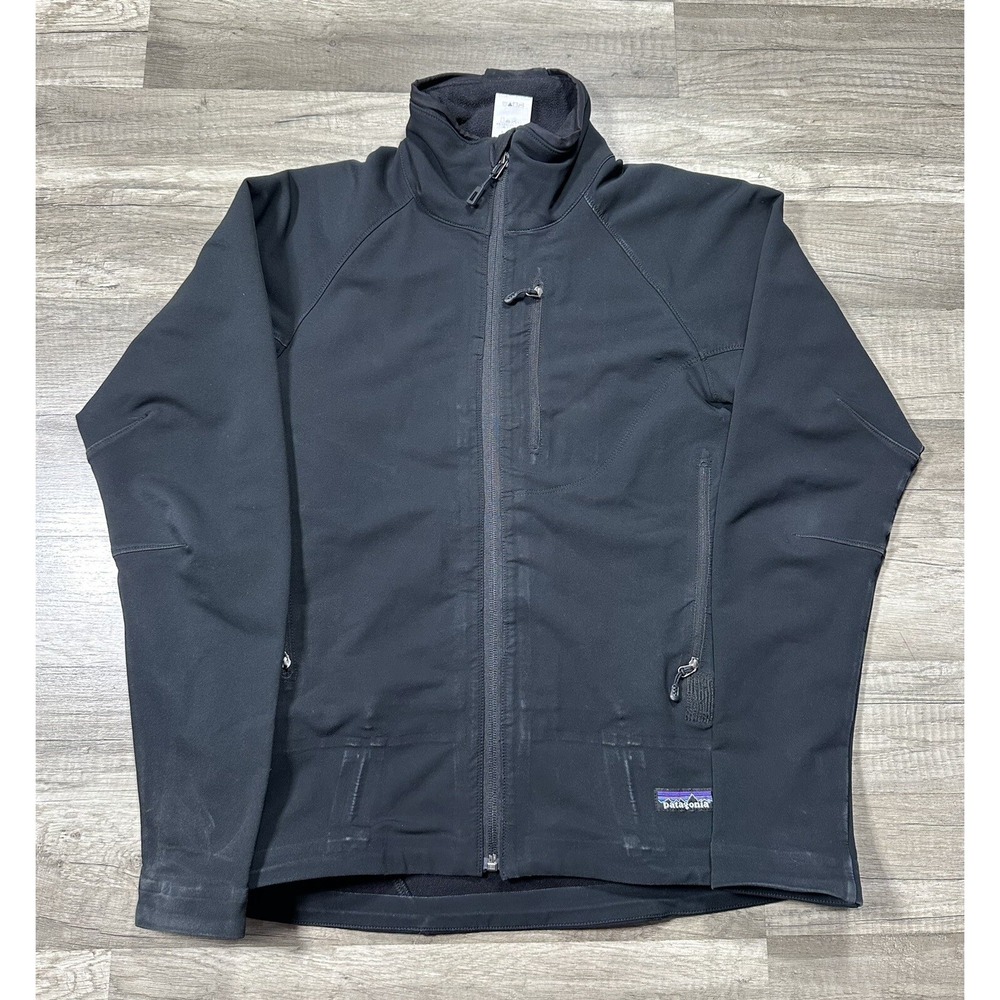 Patagonia Jacket Women's S Black Nylon Polyester Logo Pockets Outdoors